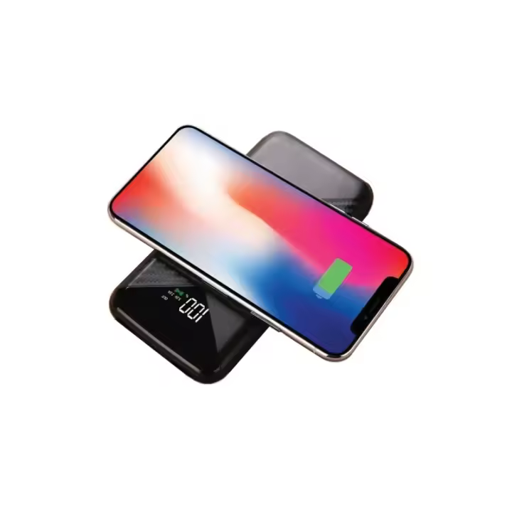 Power Bank Muvit 10000mAh 2USB 2,1A Output+2 input+Wireless Qi 5W negra (NUEVO) - 1