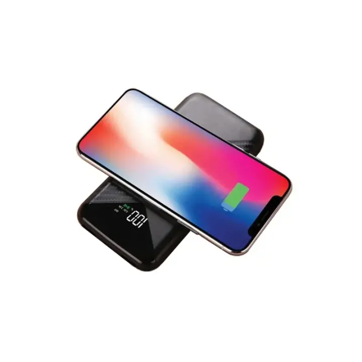 Power Bank Muvit 10000mAh 2USB 2,1A Output+2 input+Wireless Qi 5W negra (NUEVO) - 1