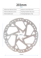 Disco De Freno De Bicicleta En Acero Inoxidable Aumento De Espesor 2.3 Mm Tamaños 140/160/180/203 Mm Sistema De Freno Hidráulico - details 22