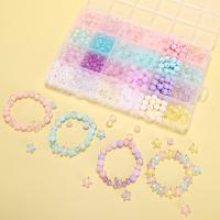 Kit De Hacer Pulseras Con Cuentas De Vidrio 8mm Gradiente DIY Joyería Hecha a Mano Material Acrílico Forma Estelar Regalo De Cumpleaños - details 4