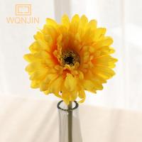 5PCS Decoración De Girasol Chrysanthemum Artificial Silken Colorido Small Daisy Arreglo Floral Para Casa Boda Estilo Girasol Gerbera - details 8