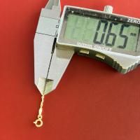 ( UNI ) Cadena Forzada Italiana 0.65 mm 40 cm Oro 18 Kilates con certificado de calidad - details 2