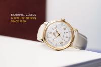 ​reloj solar hombre Orient Bambino Solar Ivory RA-WK0001S 38,4m 30m WR correa de cuero (funciona con energía solar o luz) - details 4