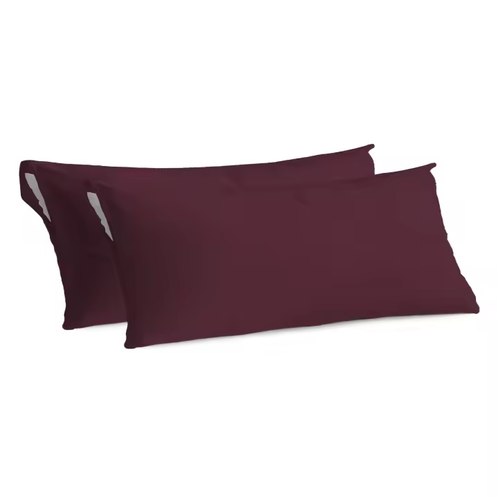 Juego de 2 Fundas Almohada Protector con cremallera - Funda Almohada todos las medidas , Poliéster Transpirable y Suave, Protector de almohada con cremallera - 1