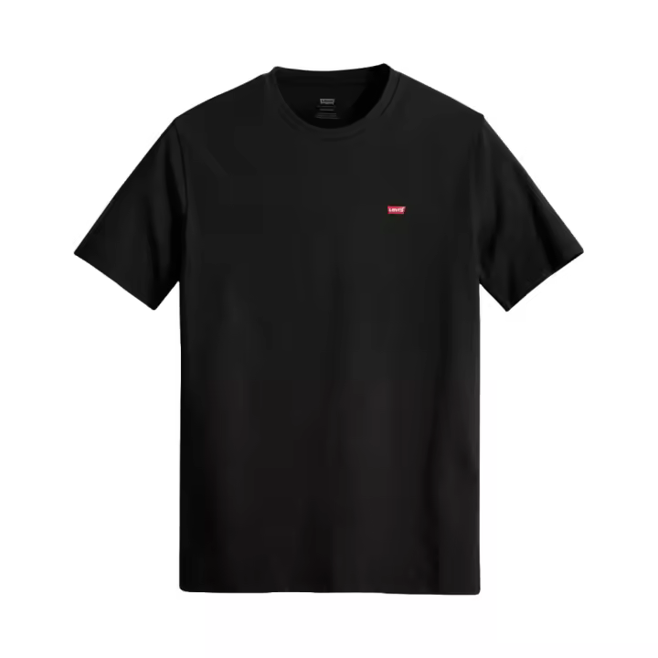 Camiseta Negra Levis Housemark Original Mineral Black con Logotipo Pequeño - 1