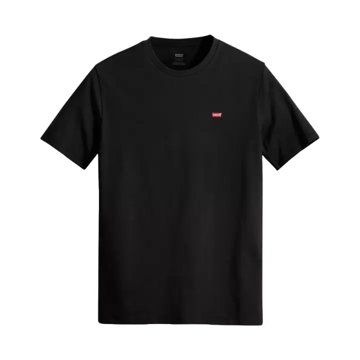 Camiseta Negra Levis Housemark Original Mineral Black con Logotipo Pequeño - 1