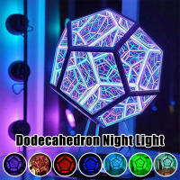 Lámpara De Noche LED De Dodecaedro Infinito Decorativa Artística Colorida Regalo Para Fiesta En Casa Iluminación Para El Hogar - details 2