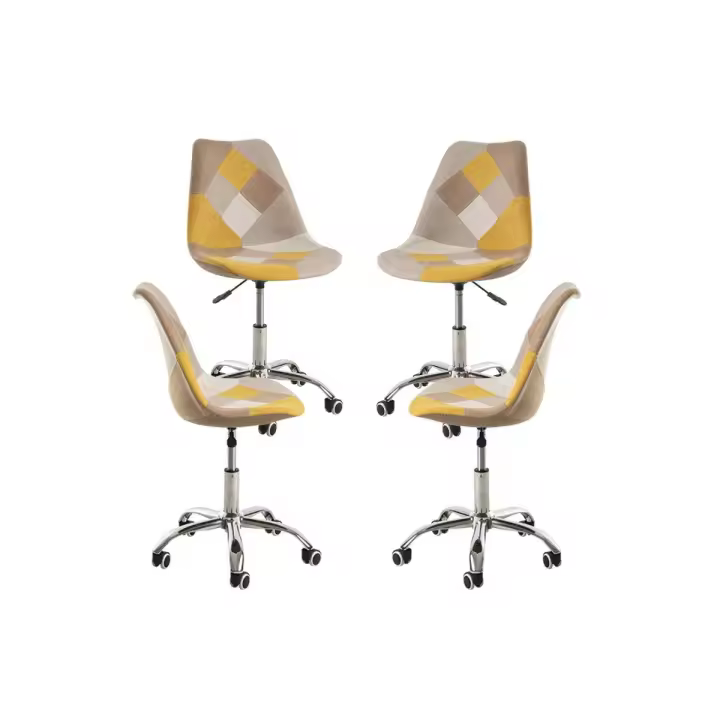 Pack 4 Sillas Neo Patchwork - Amarillo - 1