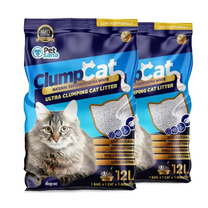 NESTQ - Arena Aglomerante Bentonita para Gatos Biodegradable – Lecho Higiénico para Gatos Súper Absorbente - Control de Olores - Pack 2 Unidades 12L - 99% Libre de Polvo - 1