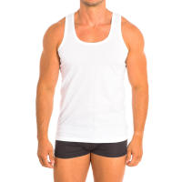 Q-EN-Camiseta interior de tirantes y cuello redondo para Hombre 1001