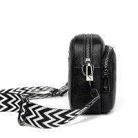 Bolso cruzado de piel auténtica para mujer, bandolera de diseñador de lujo, Color sólido, 100%, 2023 - details 20