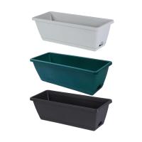 2 Piezas De Macetas Rectangulares Para Ventanas Con Agujeros Para Drenaje Decoración De Jardín Exterior Macetas Para Plantas En Casa - details 1