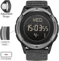 Reloj táctico masculino, reloj militar masculino, impermeable 164 pies, reloj de fitness, reloj digital masculino con brújula, metrónomo, podómetro, reloj de nylon transpirable ligero - details 0