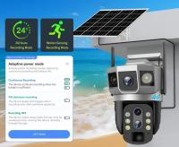 Cámara De Seguridad Solar WiFi Exterior Con Lente De 3 Enlaces Zoom 10X Vigilancia CCTV IP Para Hogar Inteligente Protección Video - details 19