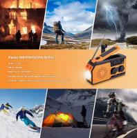 Radio solar, generador recargable e impermeable de 5000 mAh, radio portátil con indoor, Luz de Lectura, Alarma SOS, AM FM WB radio con manivela, ideal para acampar y hacer senderismo. - details 7