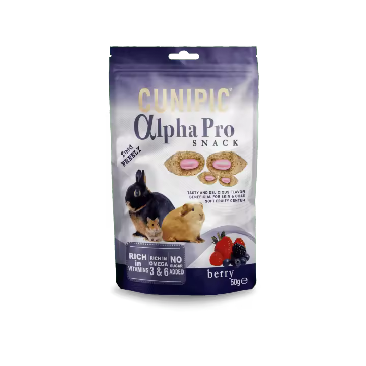 Alpha Pro Snack de Frutos del Bosque CUNIPIC 50 gr - 1