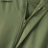 INCERUN Conjunto De Hombre 2024 Estilo Coreano Chaqueta Larga Y Pantalones Casual Streetwear Masculino Dos Piezas S-5XL Solido - details 22