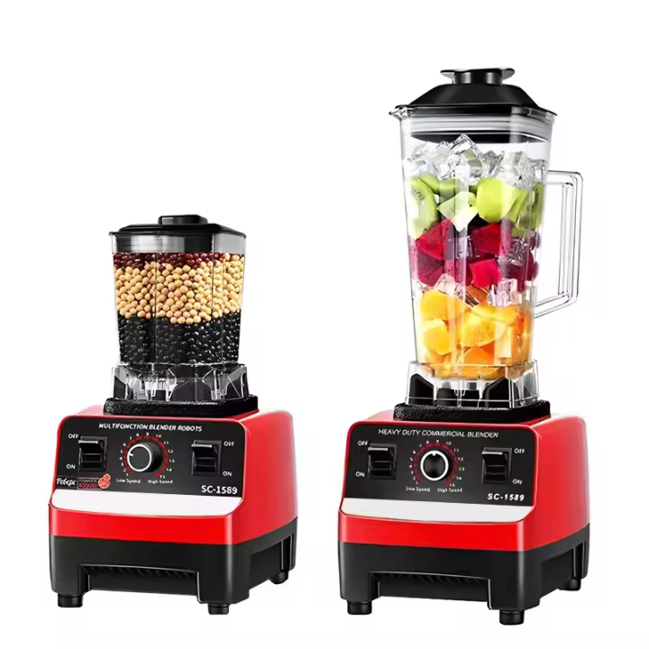 2000W Heavy Duty Commercial Blender Stationary Mixer Food Processor Ice Smoothie Maker for Kitchen High Power Juicer Blender BPA Free - 1