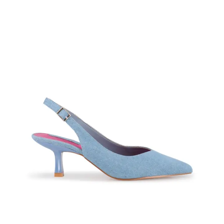 Blogger RANIA-1 Zapatos de salón de mujer azules en sintético 81316 - 1