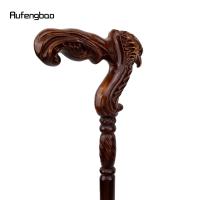 Bastón De Madera Marrón Eagle Para Moda Y Fiesta De Disfraz De Vampiro 93cm Tapa De Goma Mango De Cerda De Mano Para Caminar Y Halloween - details 5