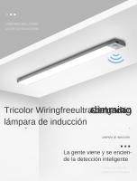 Lámpara Nocturna Con Sensor De Movimiento USB Tipo-C Luz LED De Tres Colores Para Armario De Cocina Dormitorio Iluminación Interior - details 0