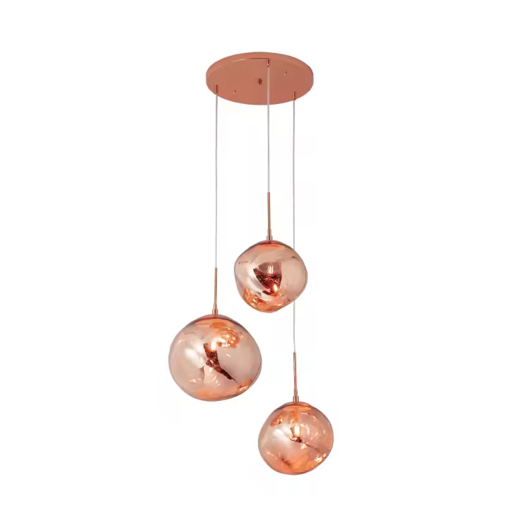 Barcelona LED Lámpara colgante cristal triple "KADNIS" - 3 x E27 - 1