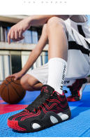Zapatos De Baloncesto Para Hombres Antideslizantes Absorción De Impacto Ligeros Botas De Combate De Invierno Altas Transpirables Impermeables Talla Verdadera - details 12