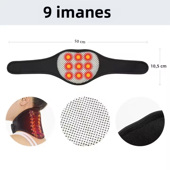 Almohada Cervical Suave De Medio Tamaño Con Terapia De Calor Automático Soporte Para El Cuello Alivio Del Dolor Y Picor - 1