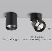Lámpara De Pared LED Plegable Downlight Para Sala De Estar Cocina Iluminación Interior Foco De Techo Montaje En Superficie - details 11