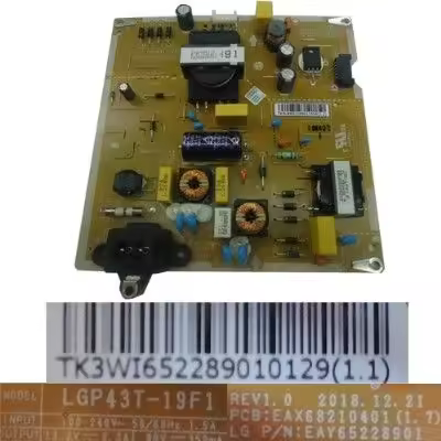 Fuente Alimentación EAX68210401(1.7), TK3WI652289010129(1.1), EAY65228901, LGP43T-19F1, LG 43LM6300PLA - 1
