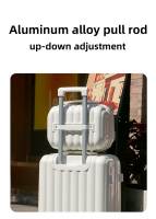 Set 4pcs Maletas de Viaje Ampliable, Juego Cabina Rígidas con 4 Ruedas Dobles Giratorias 360°, Pack 4 Piezas Equipaje Ligero de Moda 14+20+24+28in, Neceser Resistente Color Puro - details 9
