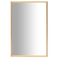 vidaXL Espejo 60x40 cm en color Blanco/Plateado/Dorado | decorativo de pared para baño dormitorio recibidor moderno - details 2