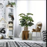 1pc Árbol De Palma Artificial Hojas Verdes Decoración De Hogar Falsa Planta Tropical Para Exposiciones Y Decoración De Bodas - details 6