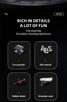 ToylinX Conjunto De Bloques De Construcción De 375 Piezas Con Pistola Disparable Juguete Militar Para Niños Y Adultos Regalo De Halloween - details 2