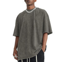 Camiseta Hombre Anime Impresión Harajuku Manga Estilo Vintage Lavado Acido Talla Oversize Verano Casual Cuello Redondo - details 2
