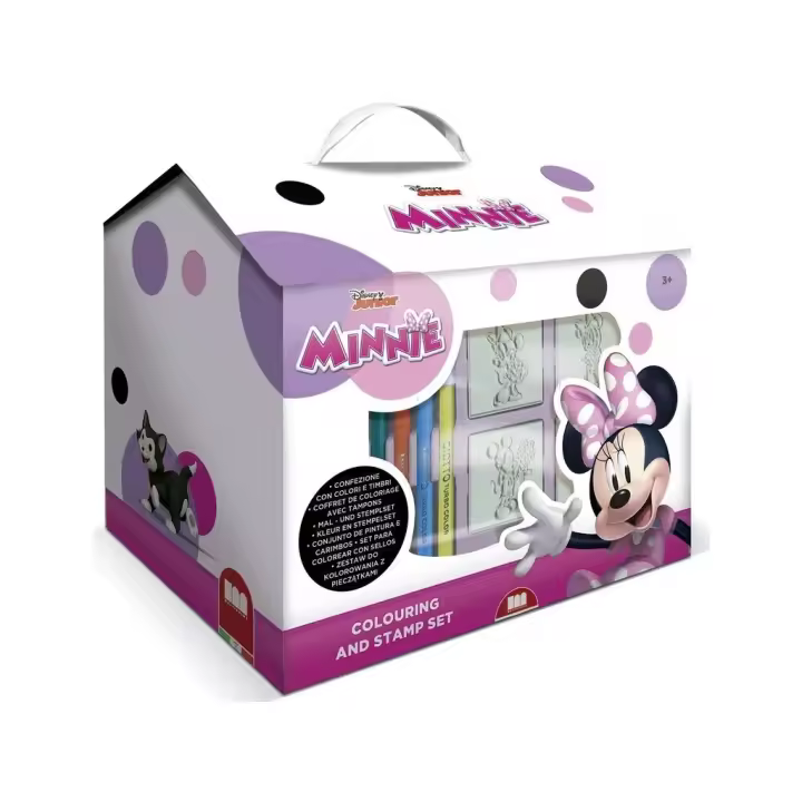 Minnie Caja con Forma de Casa con 7 Sellos y 7 Rotuladores de Multiprint 9866 - 1