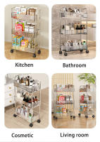 Carrito De Ruedas Multicapa Organizador De Alimentos Y Cosméticos Ecológico Para El Hogar Con 2/3/4 Niveles De Almacenamiento - details 5