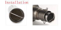 Silenciador De Escape Para Motocicleta Universal 60mm 51mm Acero Inoxidable DB Killer Silenciador De Ruido - details 0