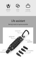 Mini Destornillador Multifuncional De EDC Para Exteriores En Forma De Llave De Mano Herramienta De Reparación De Acero Portátil - details 1