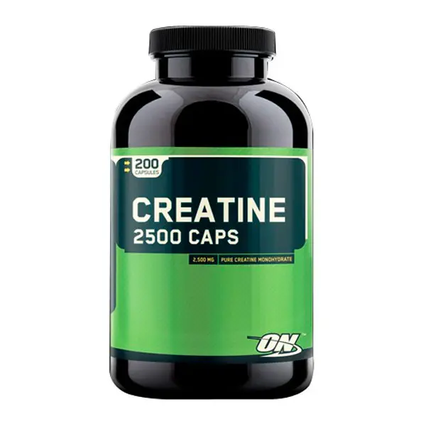 Optimum nutrition - Creatine 2500 - 200 caps. - Aumenta la fuerza y el rendimiento muscular - 200 cápsulas de Creatina - Mejora la potencia y la resistencia. - 1