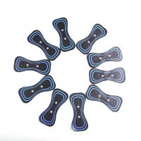Parches De Gel Para Masajeador De Cuello EMS Reemplazo De Entrenador De Caderas Estimulador Muscular Adhesivo Accesorios De Masajeador Corporal Negro - details 7