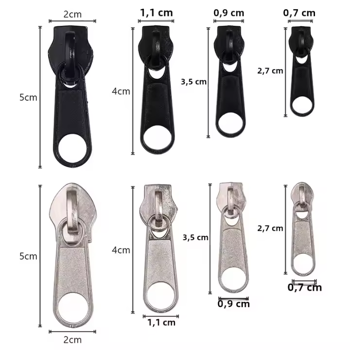Kit De Reparación De Cremalleras 8 Piezas Herramienta Para La Instalación Y Reemplazo De Cremalleras Uso En Ropa Sacs Y Tiendas De Camping - 1