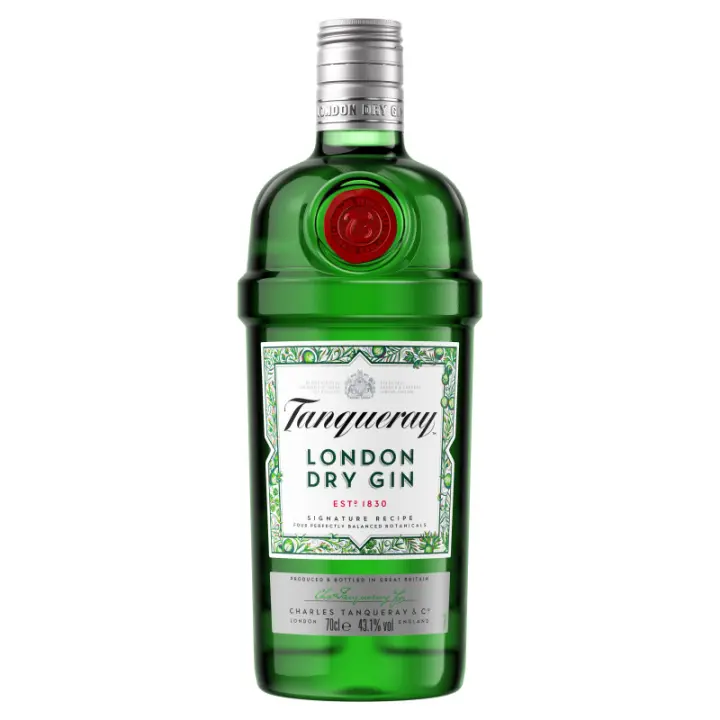 Tanqueray London Dry, Ginebra, Botella original 0.7L - 1