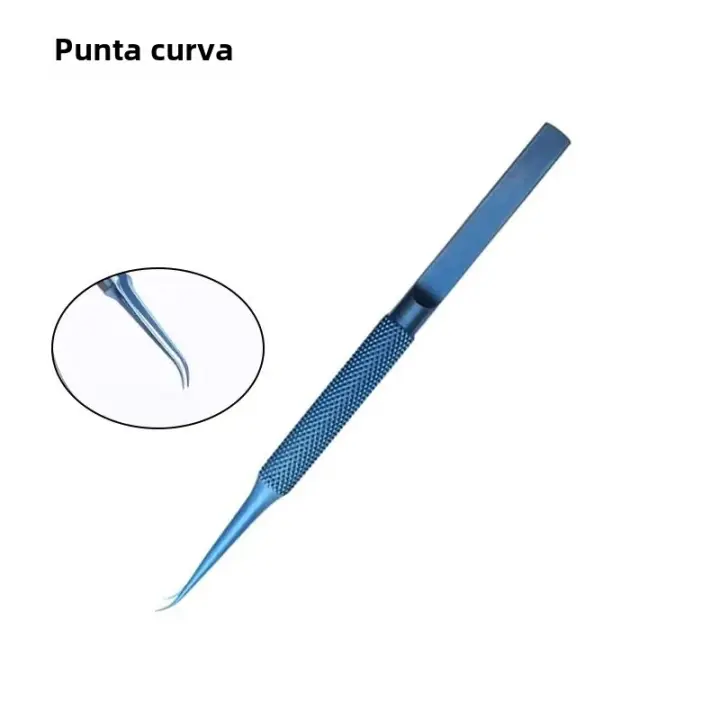 Aguja De Reparación De Teléfono Con Huella Dactilar 1PC Acrílico De Aleación De Titanio Punta Fina 0.15mm Curva O Recta - 1