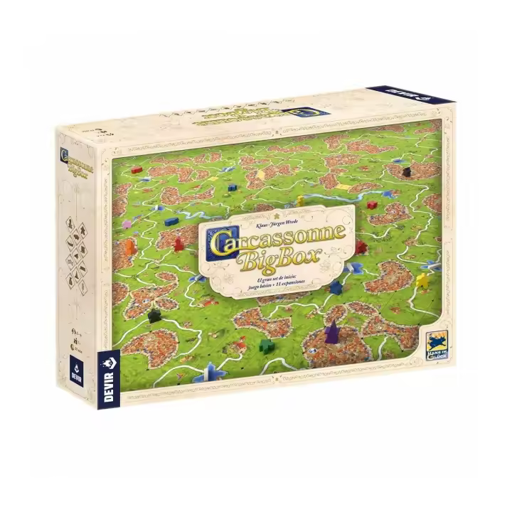 CARCASSONNE PLUS BIG BOX juego de mesa en Castellano editado por Devir - 1