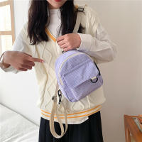 Mochila Mini Para Mujer De Cordón Sólido Y Estilo Casual Gran Capacidad Duradera Para Viajes Y Escuela Con Cierre De Cremallera - details 46