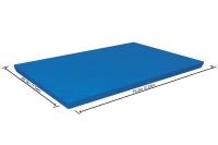 Cobertor Solar Lona Superior BESTWAY para Piscina Desmontable de varias medidas y modelos: rectangular, ovalado y circular de fácil instalación sobre el borde de la piscina. La lona evita que el agua se ensucie y lo calienta, en cierta medida. - details 24