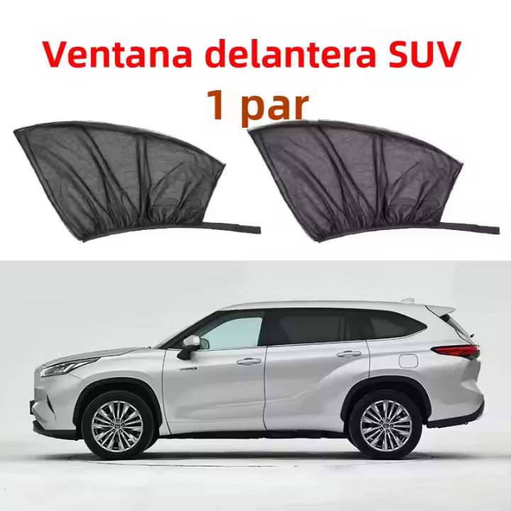 Juego De 4 Piezas De Protección Solar Para Ventanas De Coche Red Mosquitera Transpirable Con Accesorios De Protección UV - 1