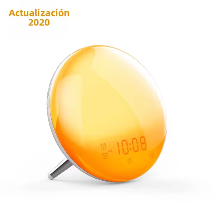 Reloj De Alarma Inteligente MOES WiFi Con Luz De Despertar Y 7 Colores Compatible Con Alexa Y Google Home Función De Atardecer/Alba - 1