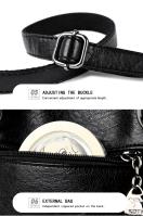 Bolso De Hombro Para Mujer De PU De Alta Calidad Y Tres Capas Suaves Bolso Cruzado De Lujo Diseñador a Main Bolsos De Mujer - details 28